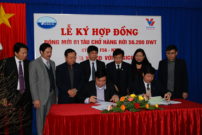 VOSCO ký Hợp đồng đóng mới tàu hàng rời 56.200 DWT | Công ty Cổ phần ...
